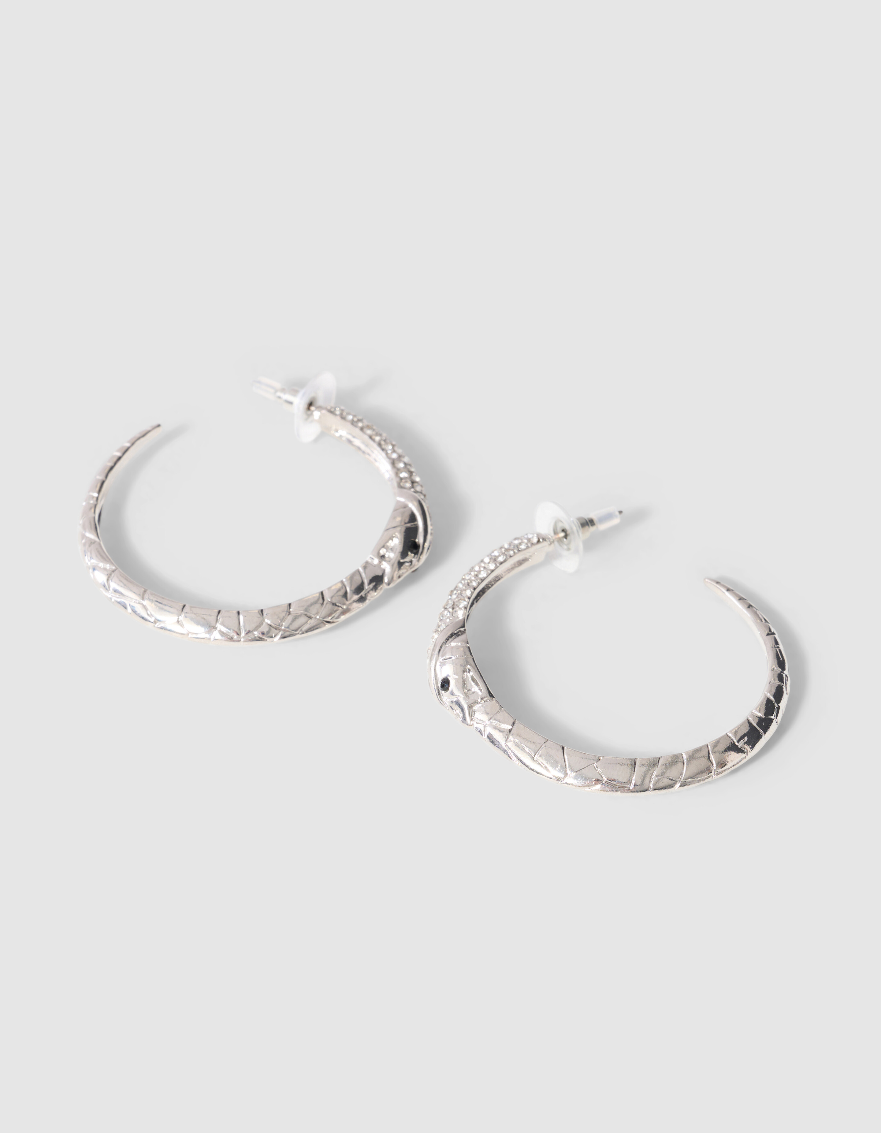 Schlangen-Creolen aus Silber SHOEBY ACCESSOIRES