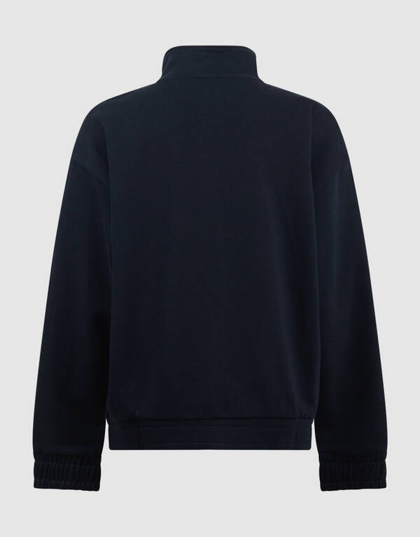 Dunkelblaue Jacke mit weichem Rei&szlig;verschluss SHOEBY BOYS