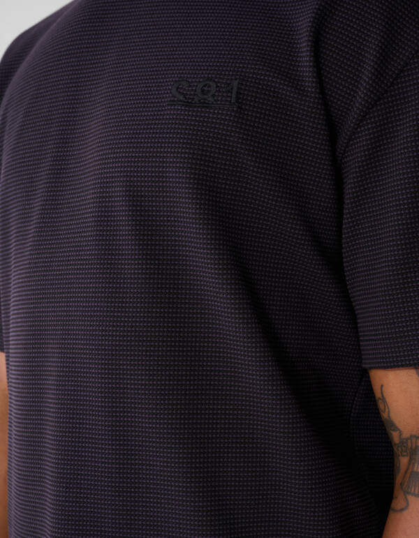 Honeycomb T-Shirt Lila SHOEBY MEN