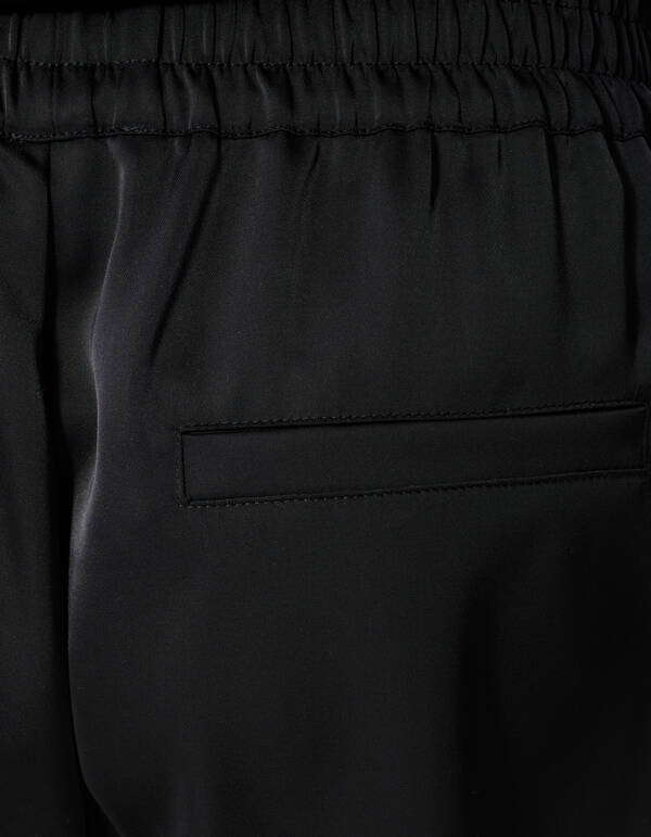 Satin Shorts Schwarz von Monica SHOEBY WOMEN