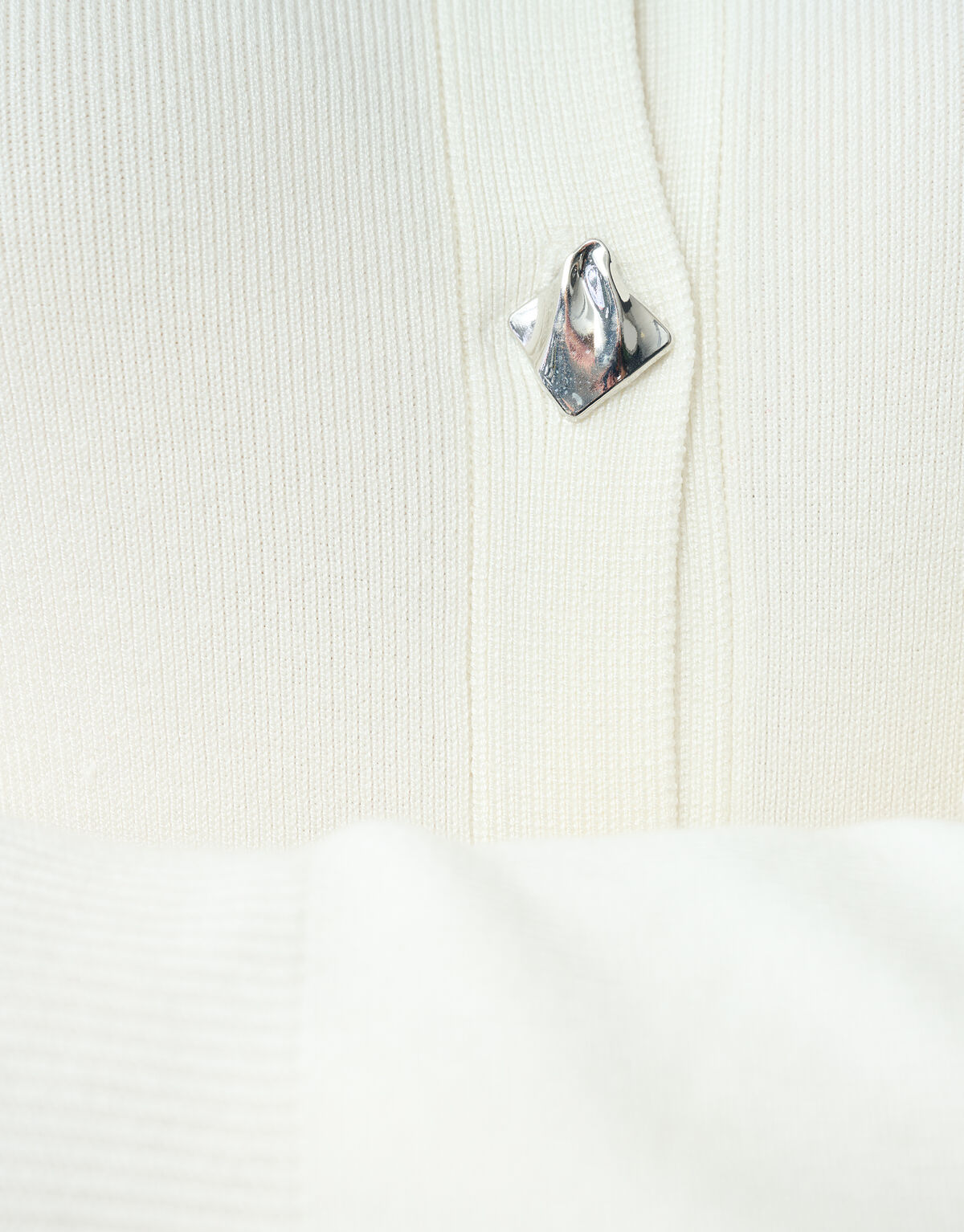 Weste mit R&uuml;schen&auml;rmeln in Off White SHOEBY WOMEN