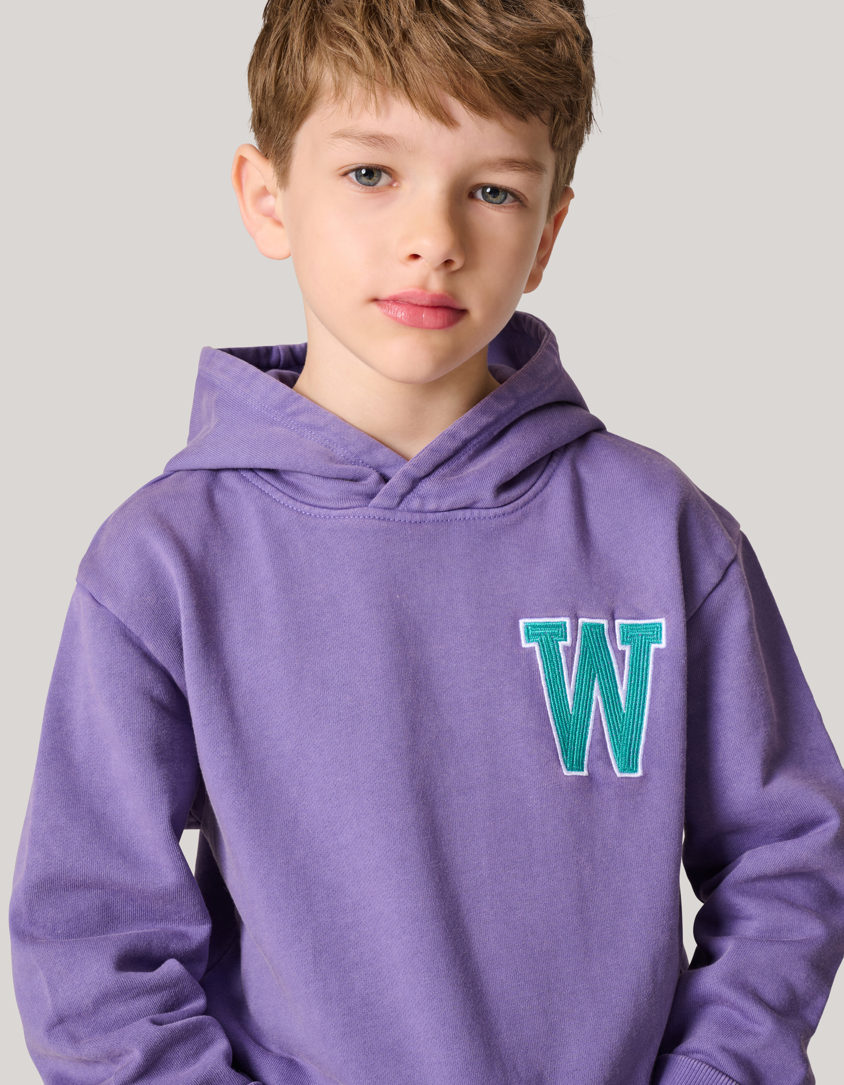 Gewascher Hoodie Lila SHOEBY BOYS