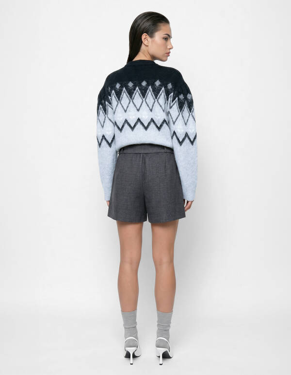 Studio Zigzag Pullover Hellgrau SHOEBY WOMEN