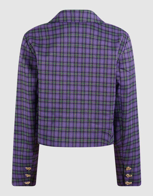Cropped Karo-Blazer Lila SHOEBY GIRLS