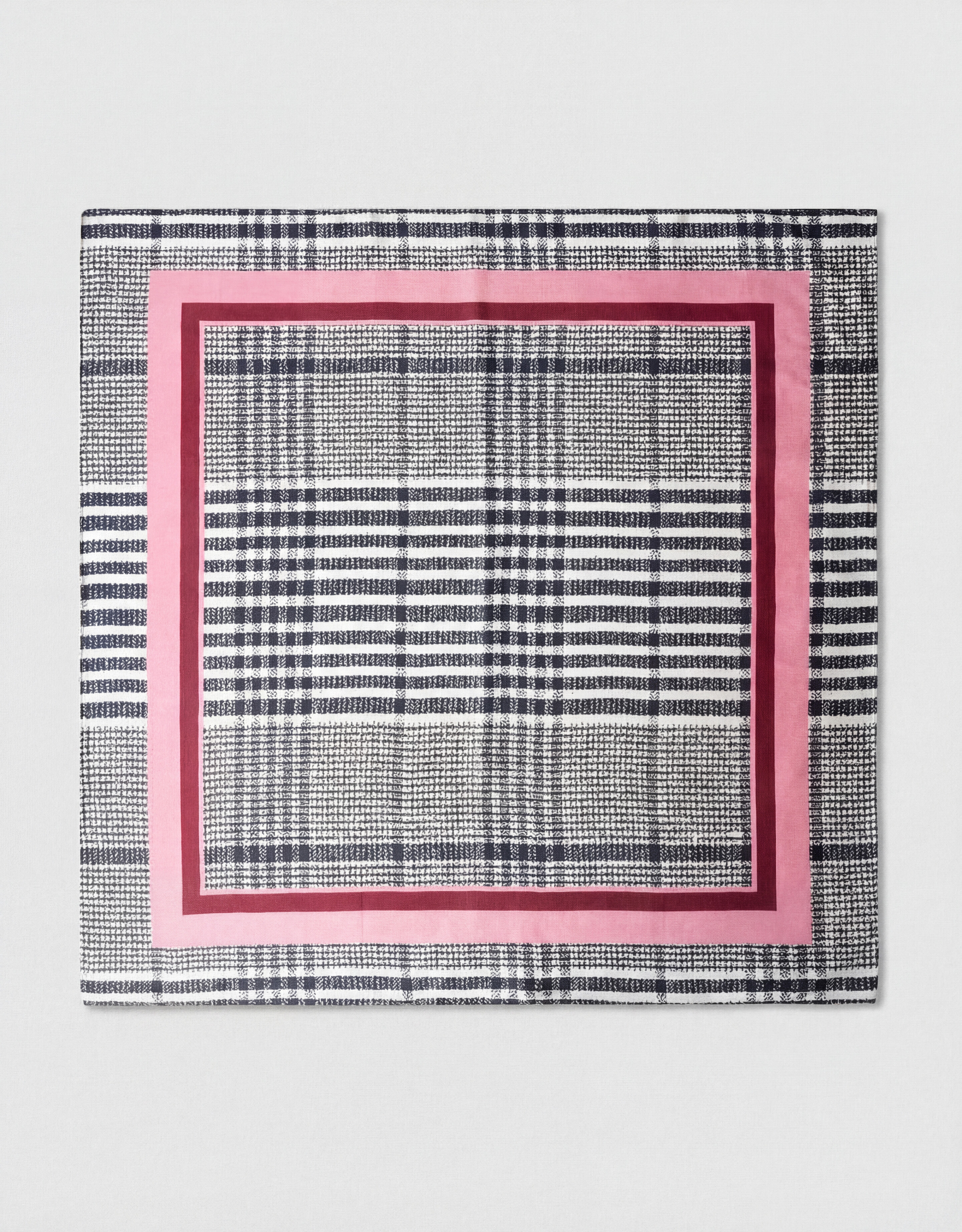 Karierter Schal Schwarz/Wei&szlig; SHOEBY ACCESSOIRES