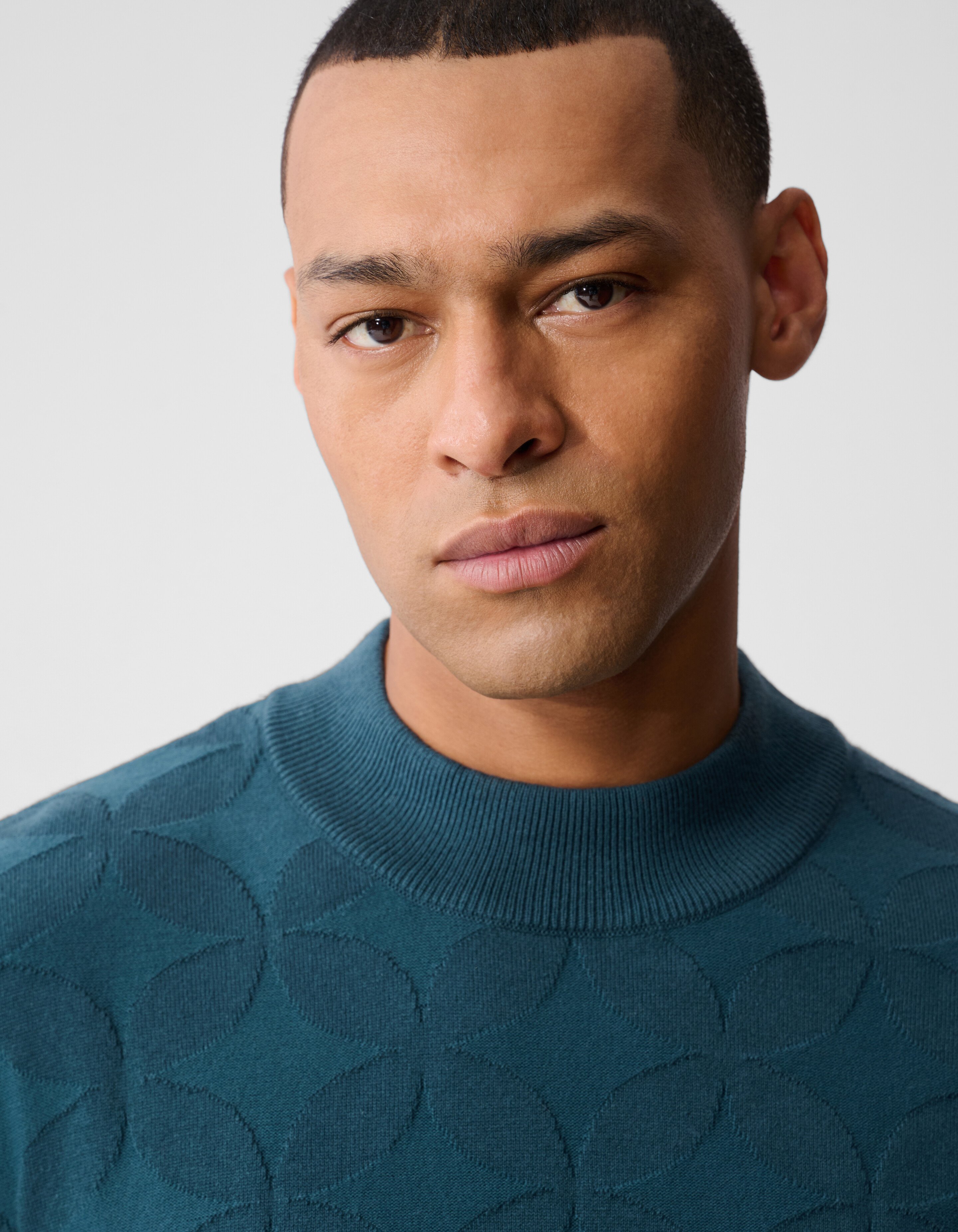 Glitzernder Strickpullover Blau SHOEBY MEN