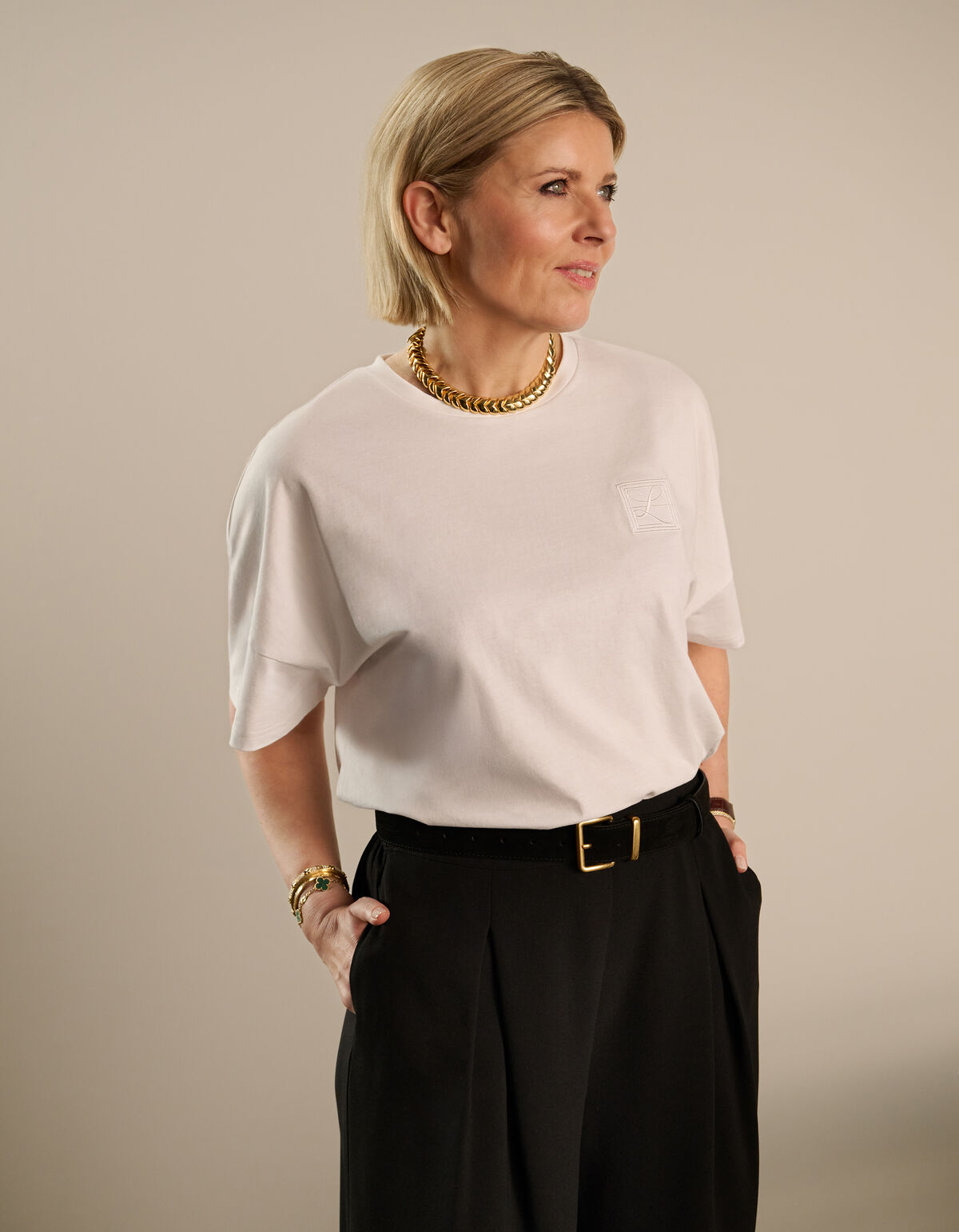 T-Shirt in &Uuml;bergr&ouml;&szlig;e Wei&szlig; By Lonneke SHOEBY WOMEN