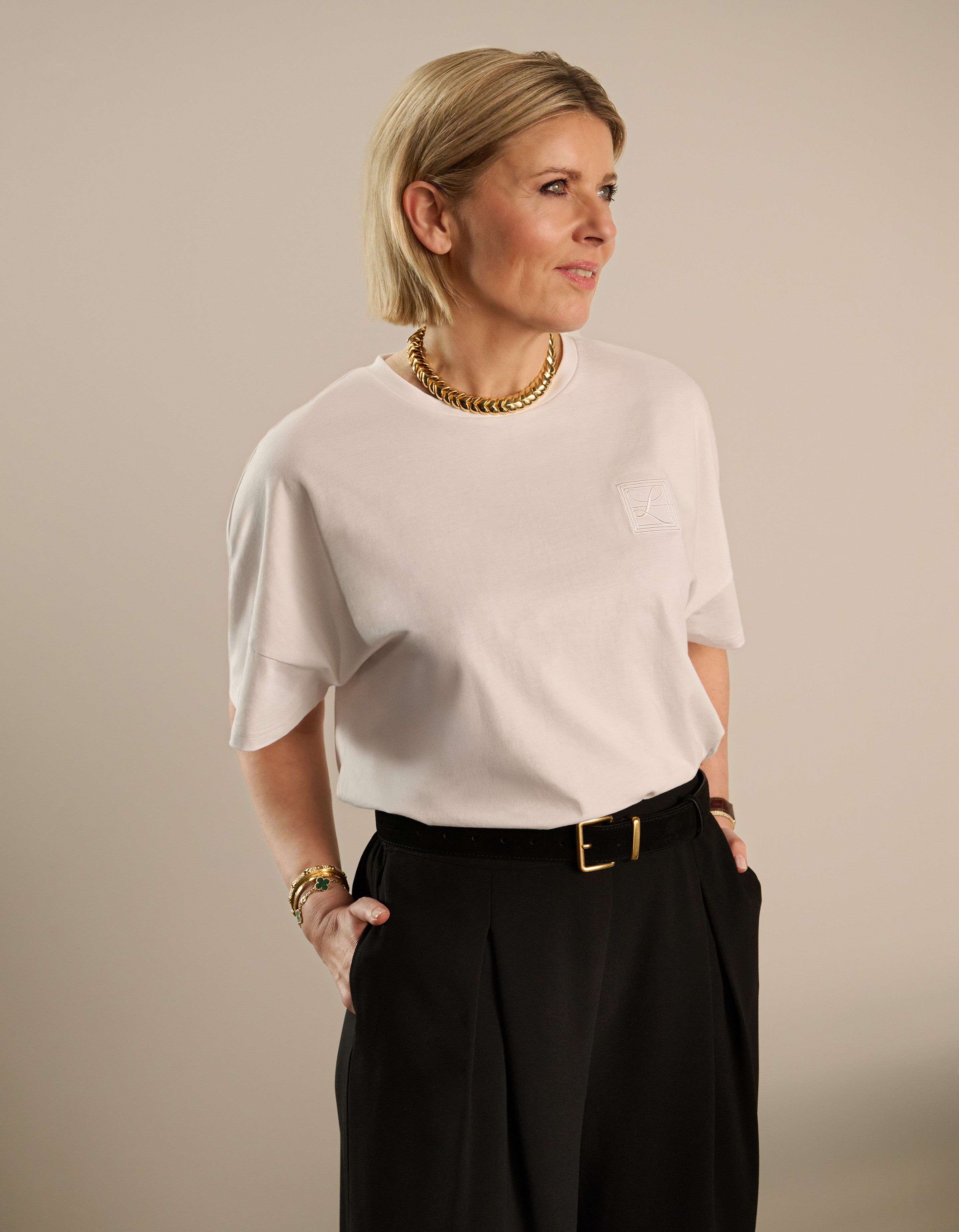 T-Shirt in &Uuml;bergr&ouml;&szlig;e Wei&szlig; By Lonneke SHOEBY WOMEN