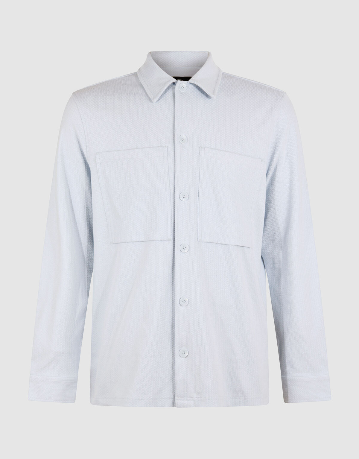 Strukturiertes Overshirt Hellblau SHOEBY MEN