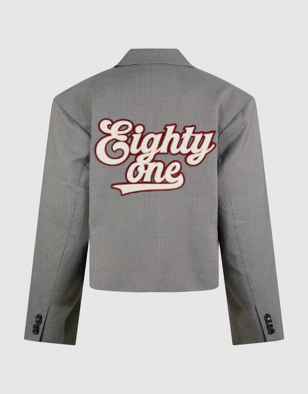 Sportlicher Oversized Karo-Blazer Grau SHOEBY WOMEN