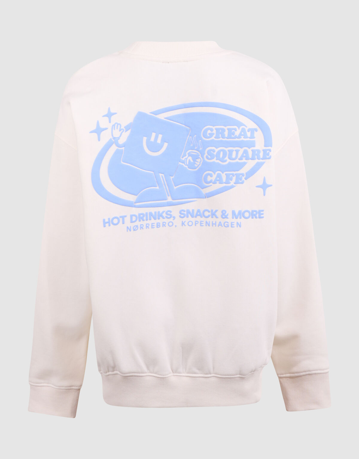 Caf&eacute; Artwork Pullover Gebrochen Wei&szlig; SHOEBY BOYS