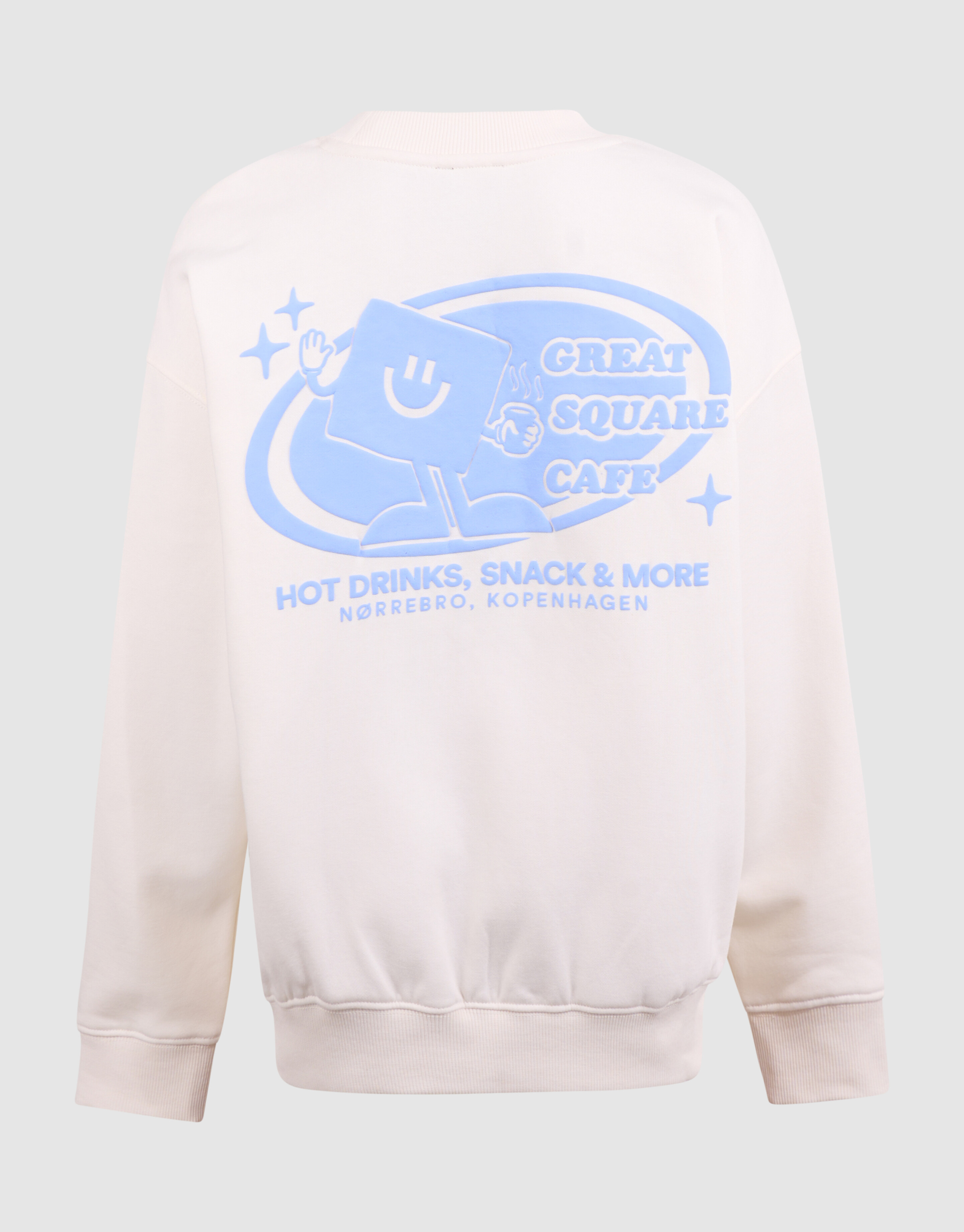 Caf&eacute; Artwork Pullover Gebrochen Wei&szlig; SHOEBY BOYS