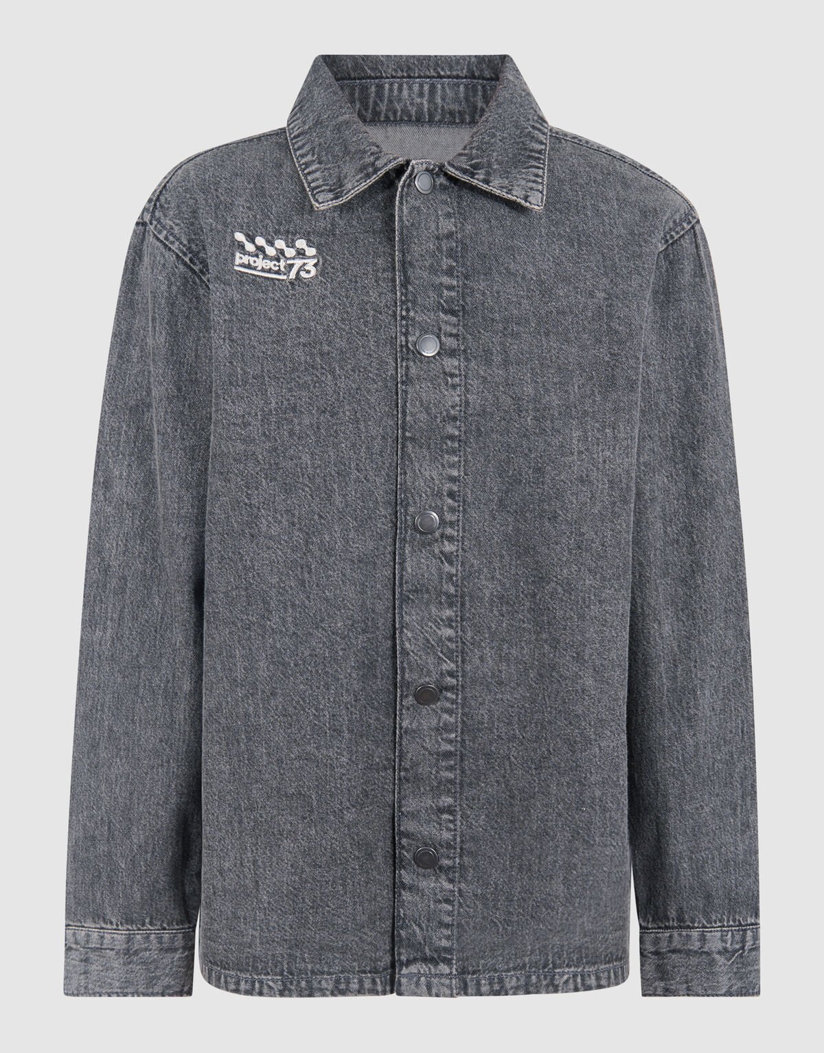 Denim Washed Overshirt Dunkelgrau SHOEBY BOYS