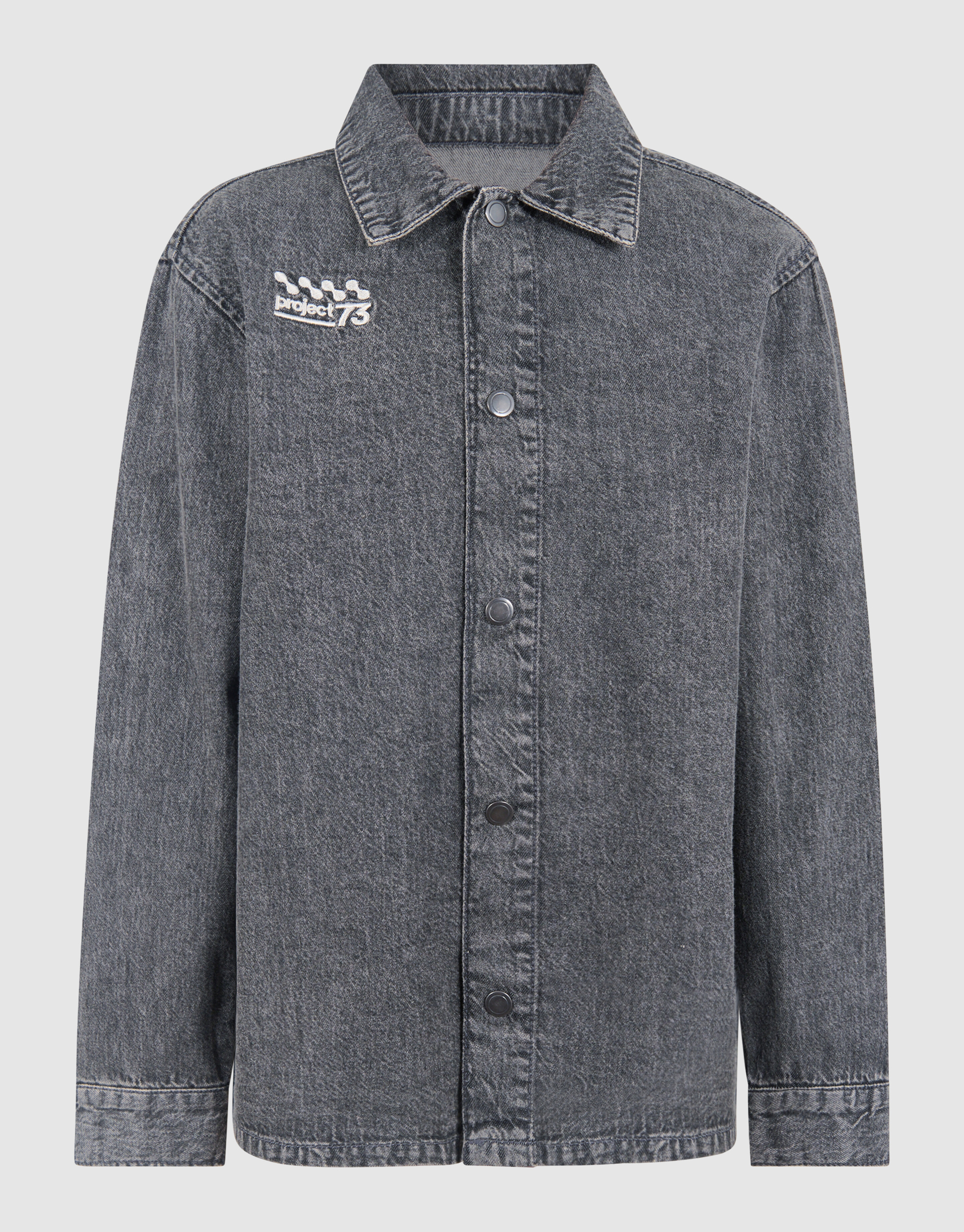 Denim Washed Overshirt Dunkelgrau SHOEBY BOYS