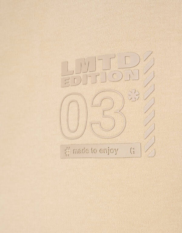 Schweres Basic-T-Shirt Beige SHOEBY BOYS