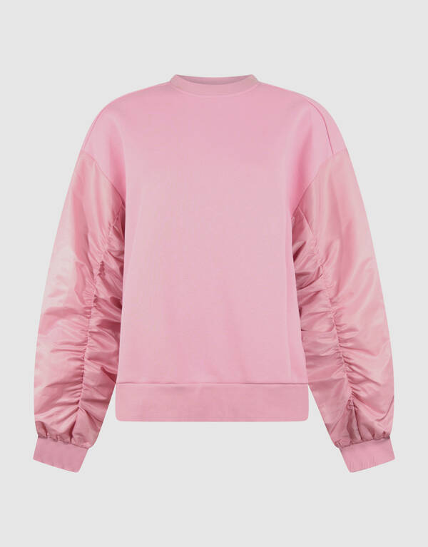 Pullover aus Satin-Mix Hellrosa SHOEBY WOMEN