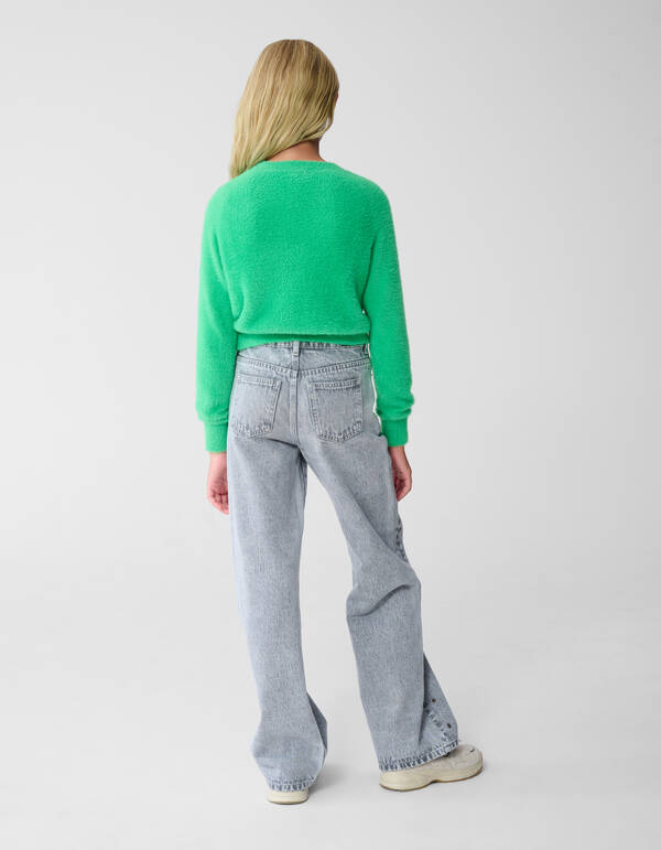 Rose Stud Straight Fit Jeans Hellgrau SHOEBY GIRLS