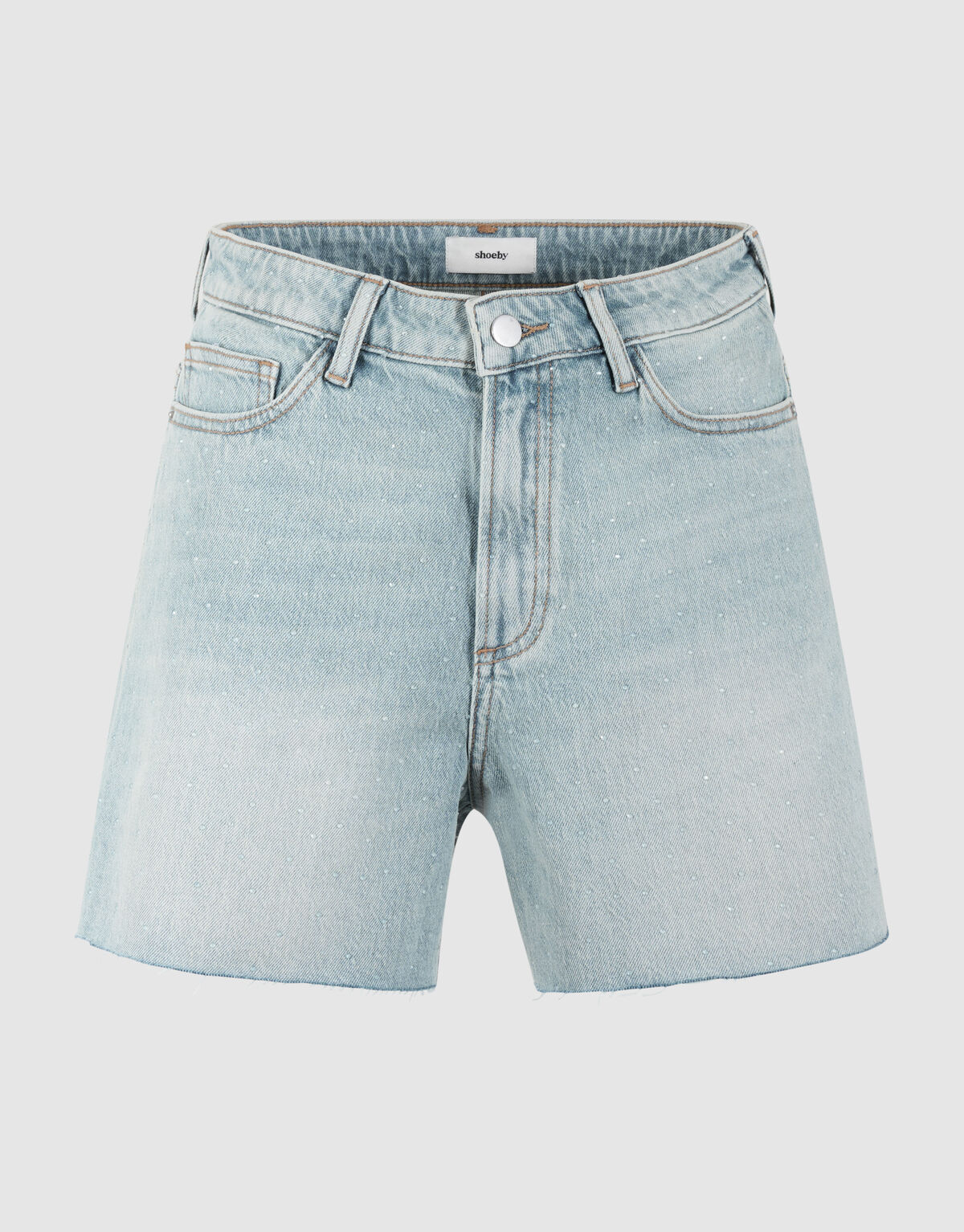 Strass Denim Shorts Hellblau SHOEBY WOMEN