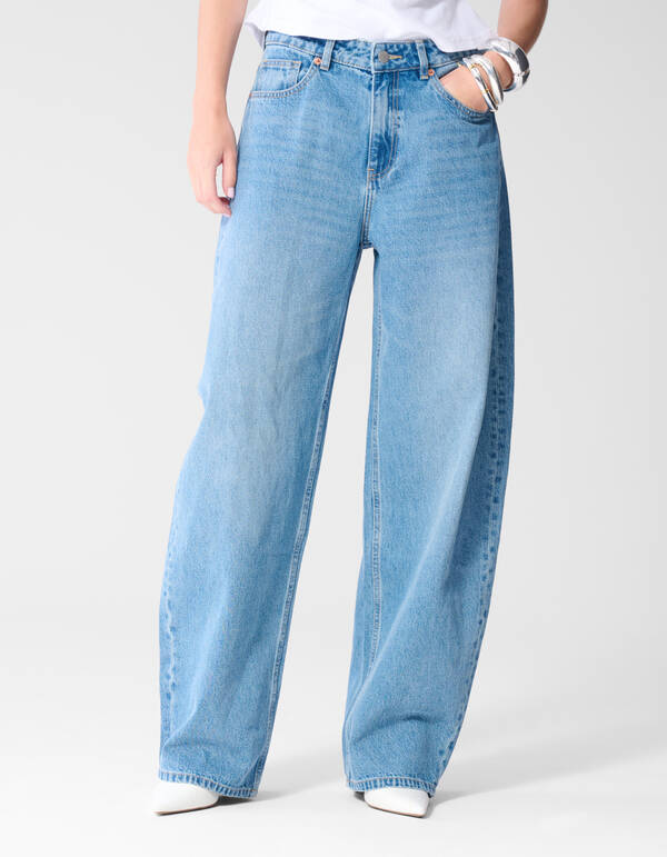 Blaue Baggy-Fit-Jeans SHOEBY WOMEN