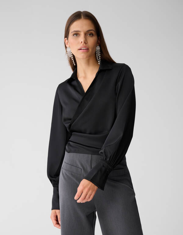 Knotenbluse Schwarz von Mieke SHOEBY WOMEN