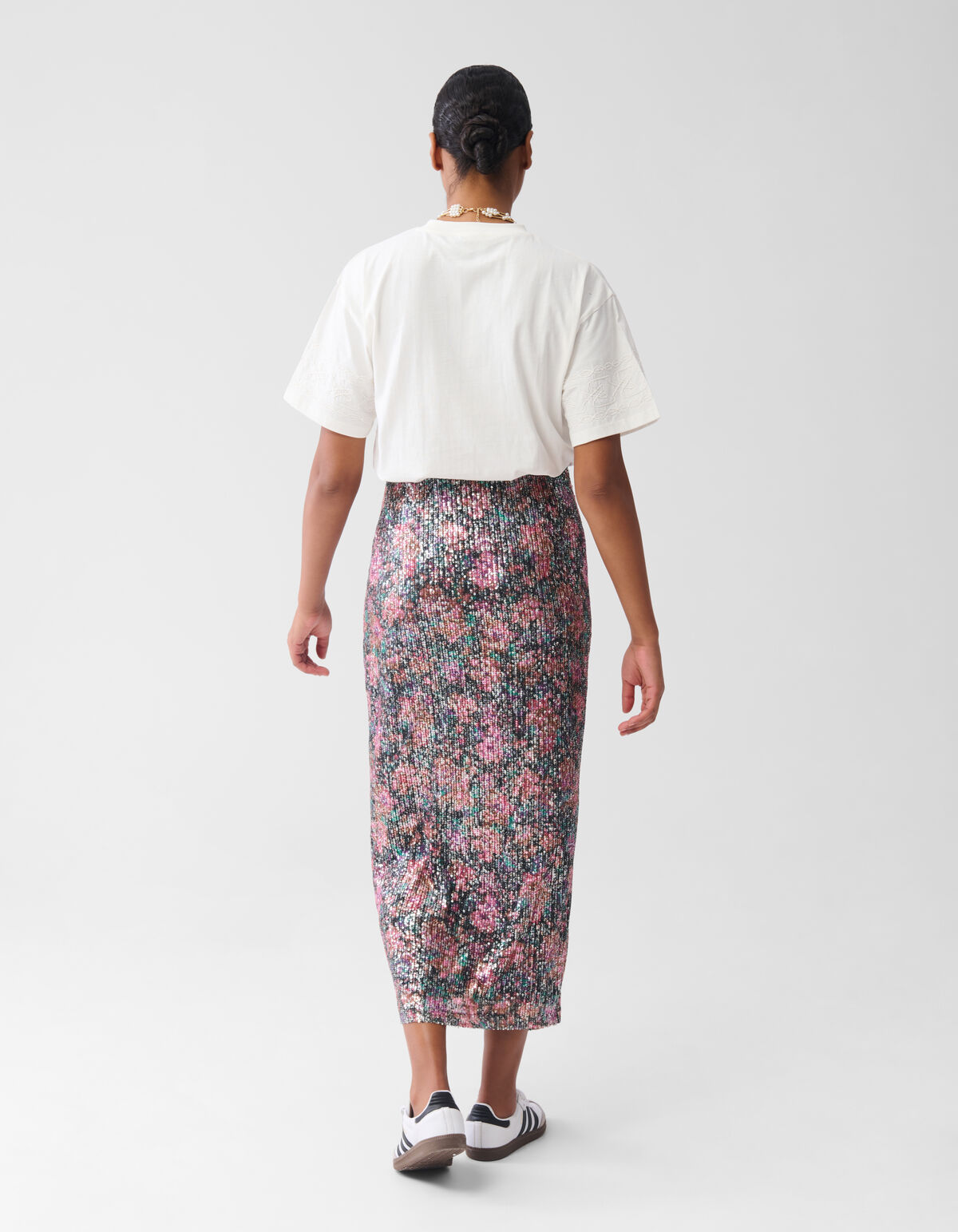 Cord-Stickerei T-Shirt Off White von Fred SHOEBY WOMEN