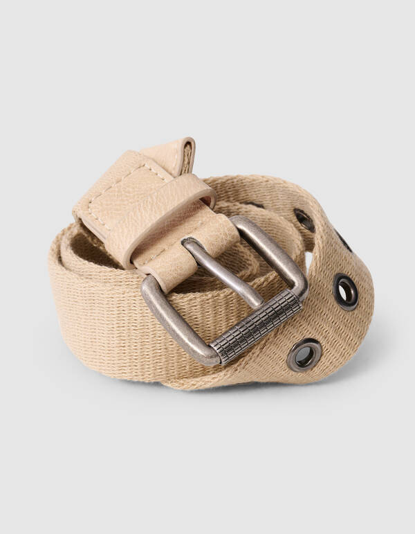 Basic Canvas G&uuml;rtel Sand SHOEBY ACCESSOIRES