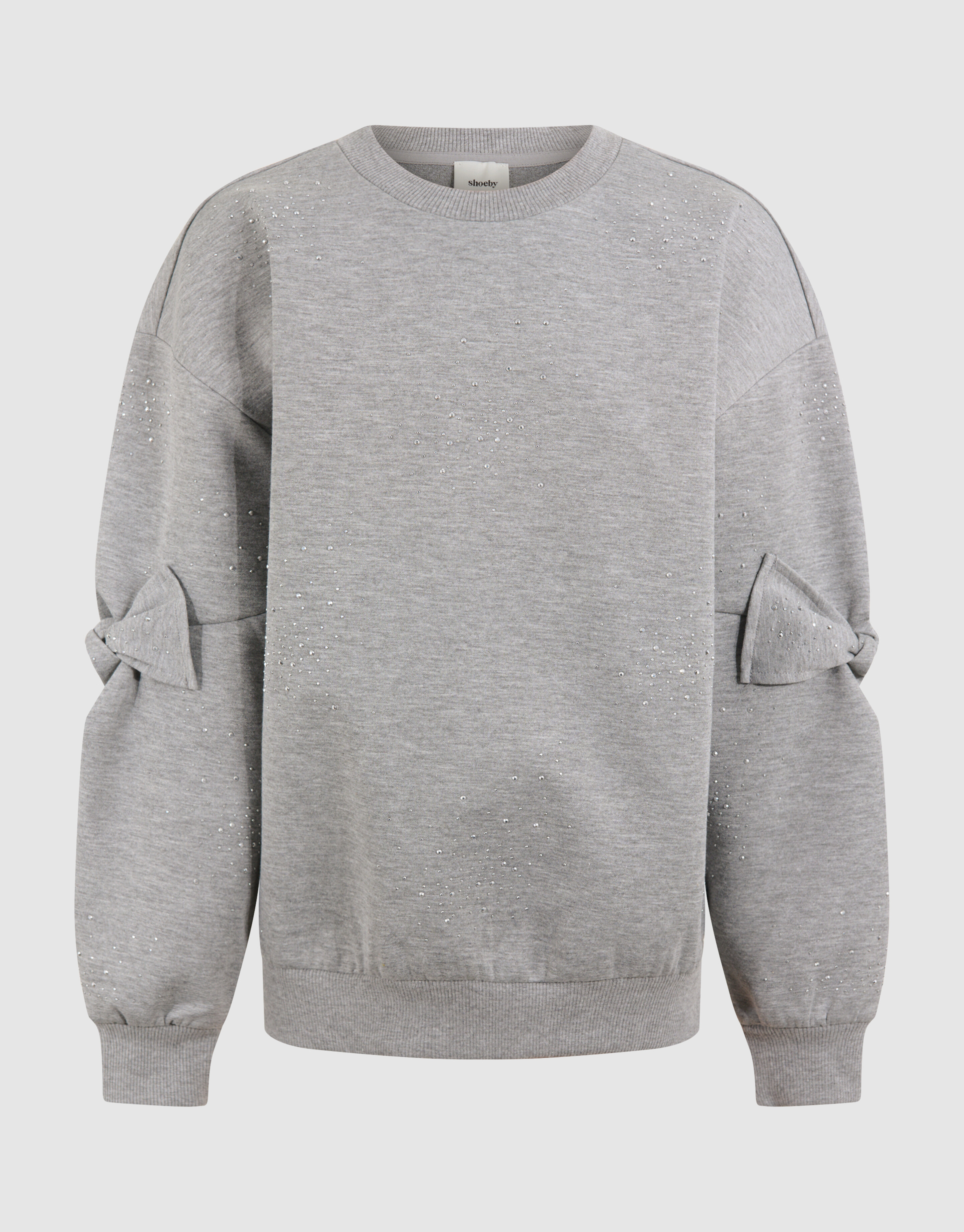 &Uuml;bergro&szlig;er Strickpullover Grau SHOEBY GIRLS