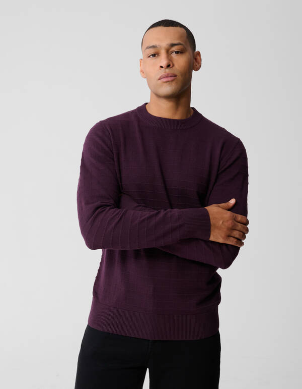 Blockpullover Dunkelrot SHOEBY MEN