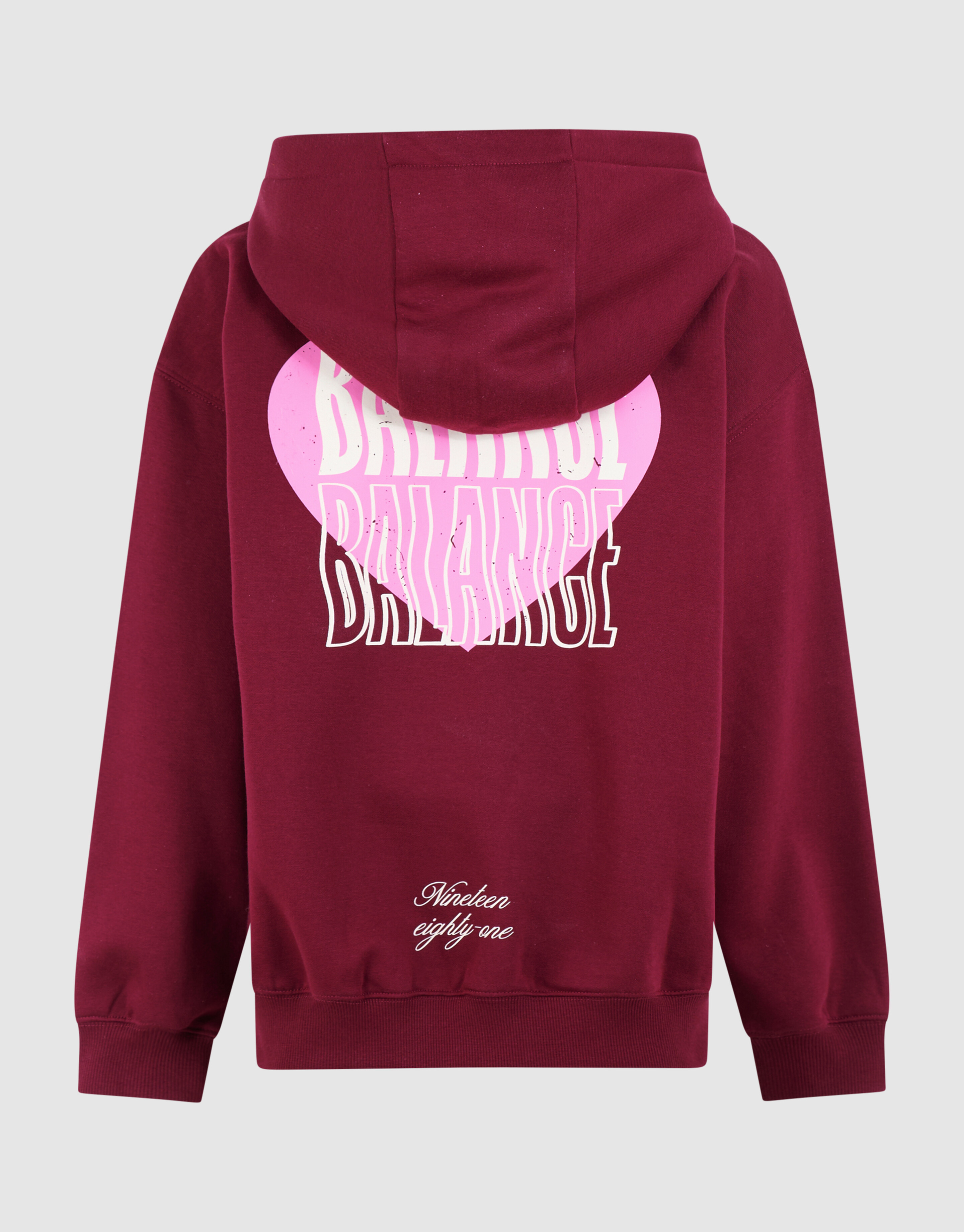 Balance Artwork Hoodie Dunkelrot SHOEBY GIRLS