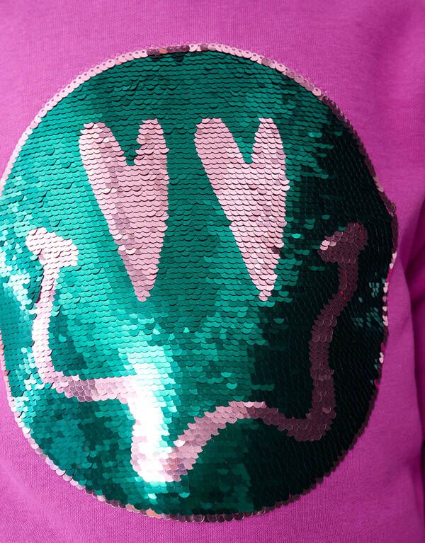 Two Way Paillettenpullover Roze SHOEBY GIRLS