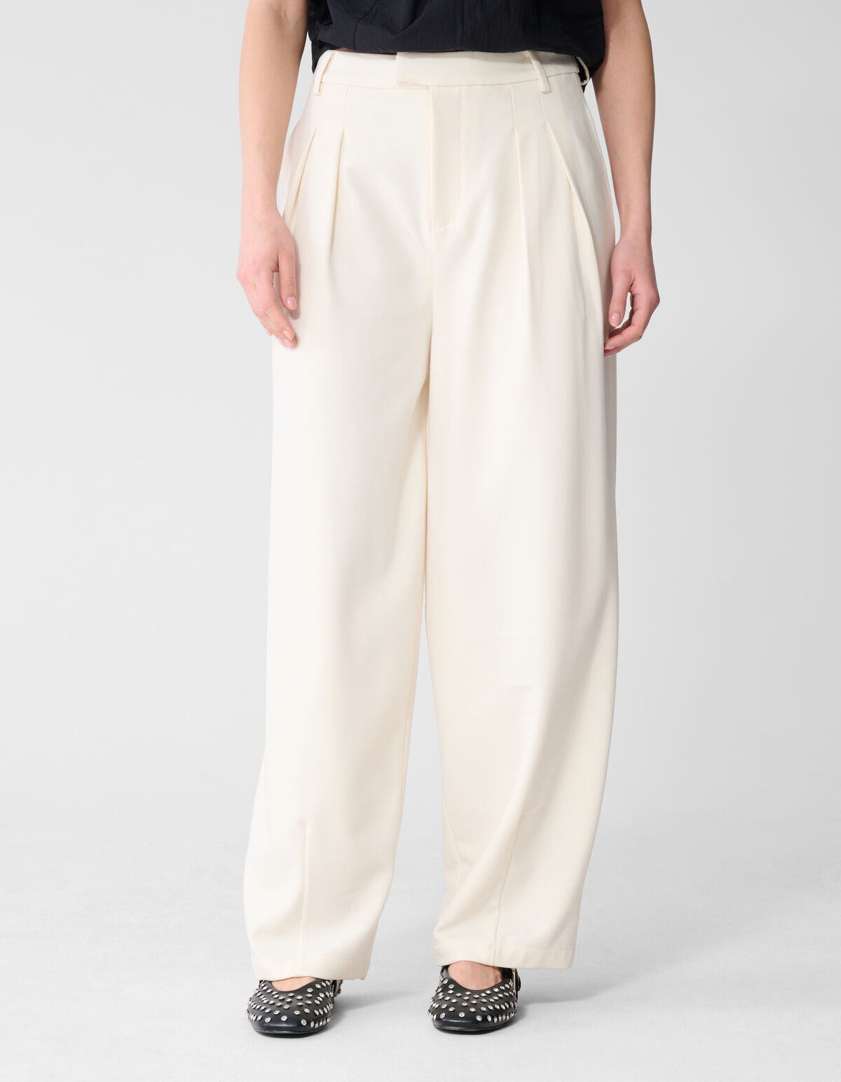 Loose Fit Hose Off-White SHOEBY WOMEN