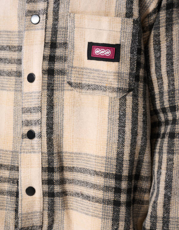 Destroyed Check Overshirt Off-White/Black SHOEBY BOYS