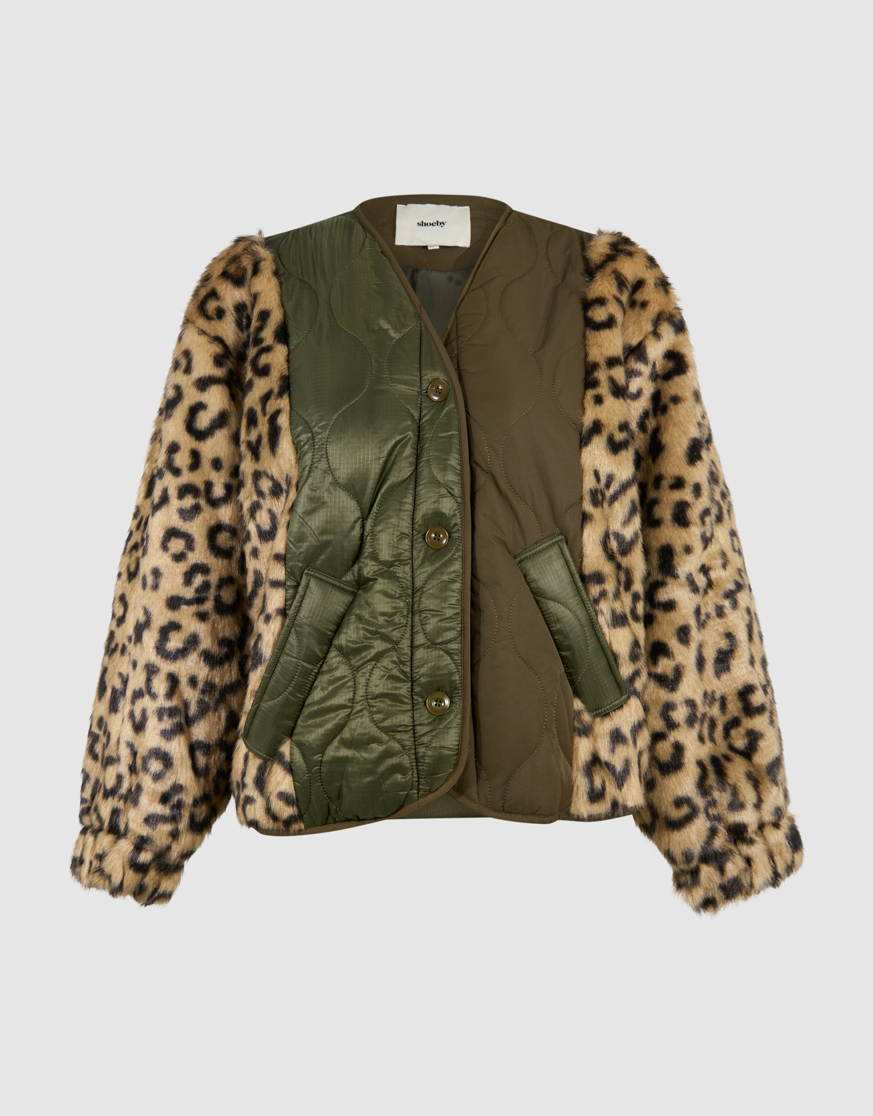 Multi Mix Leopard Jack Dunkelgr&uuml;n SHOEBY WOMEN