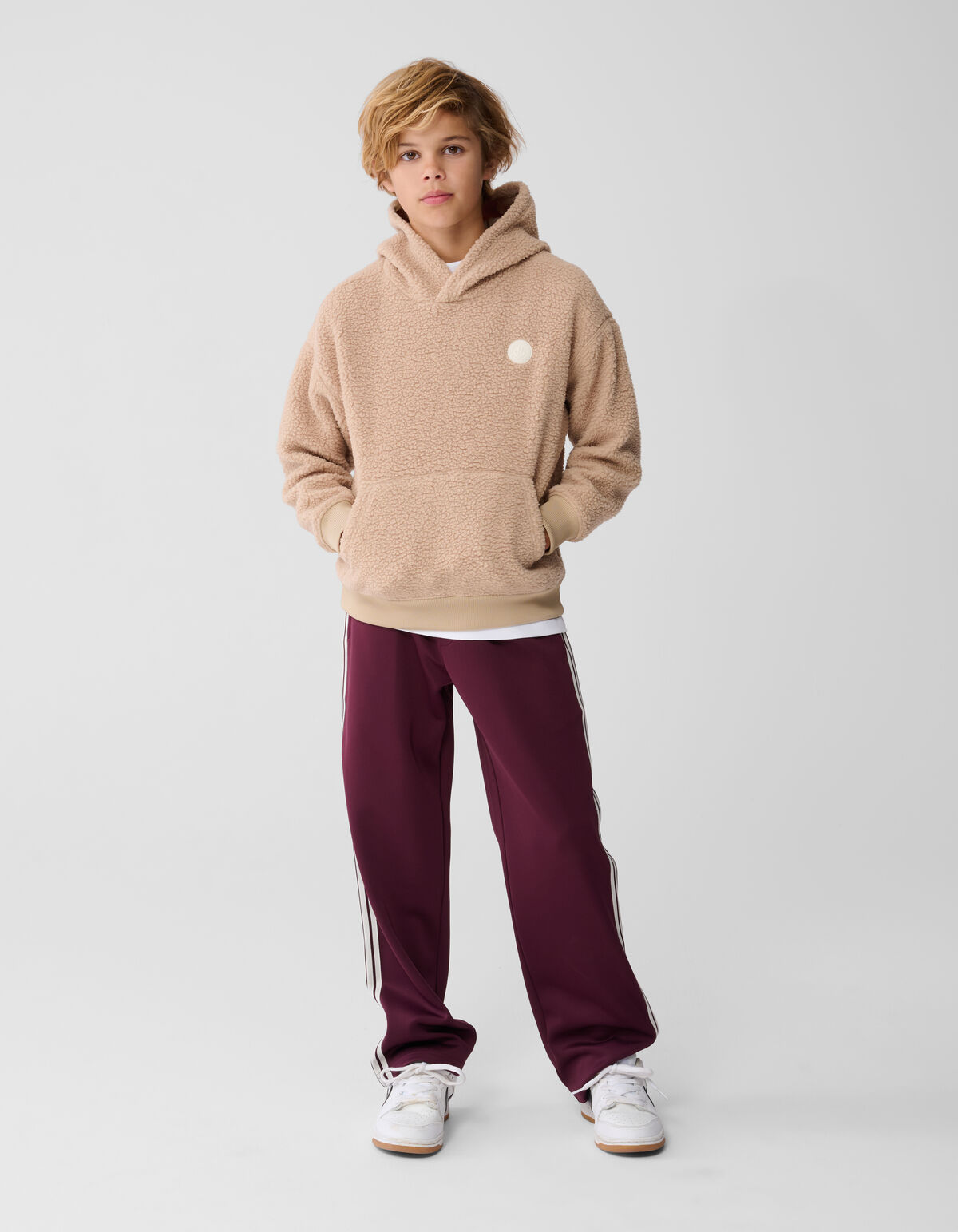 Teddy Hoodie Hellbraun SHOEBY BOYS