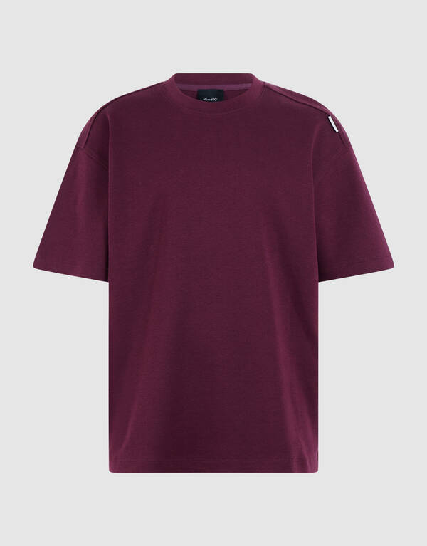 Label-T-Shirt Dunkelrot SHOEBY BOYS