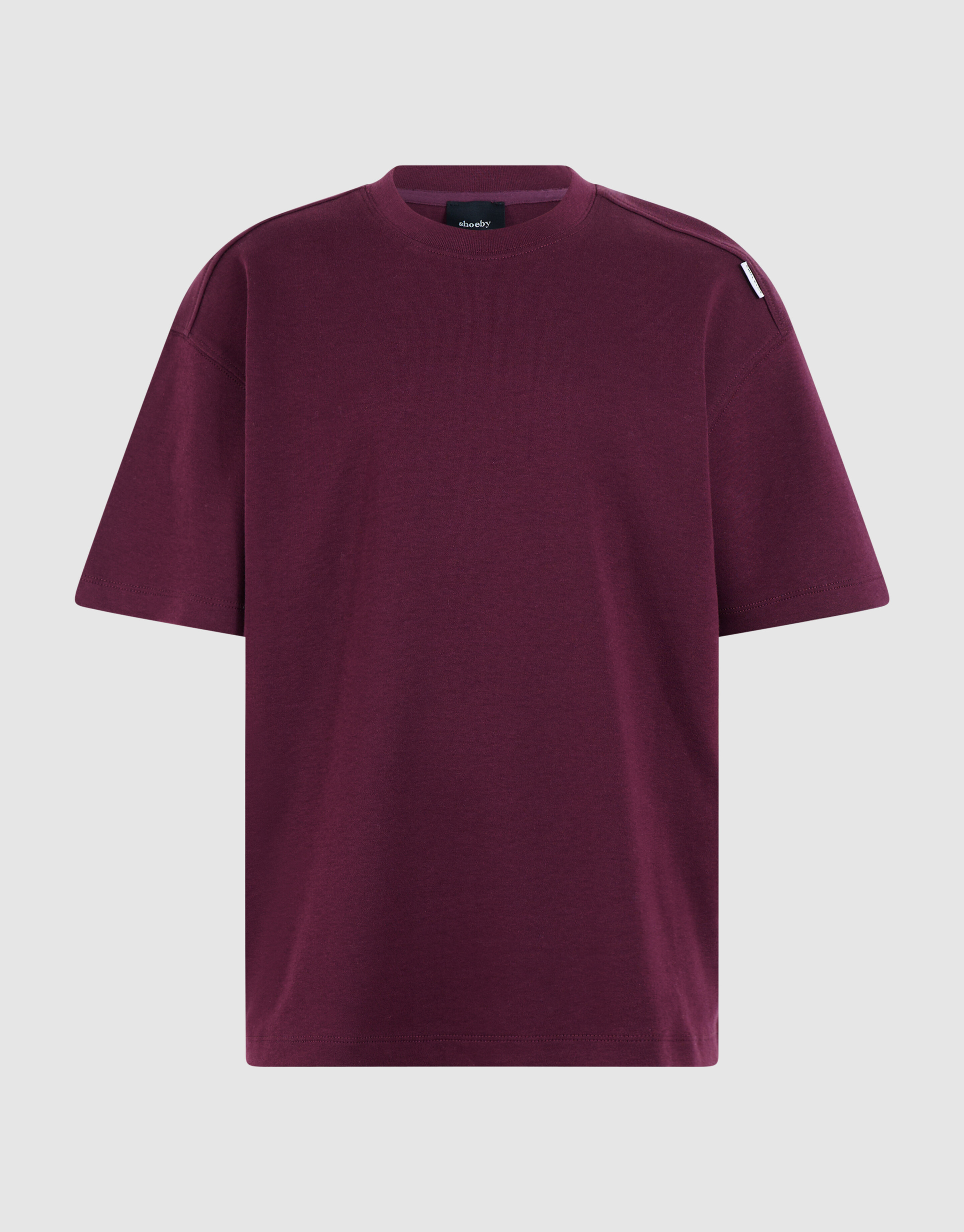Label-T-Shirt Dunkelrot SHOEBY BOYS