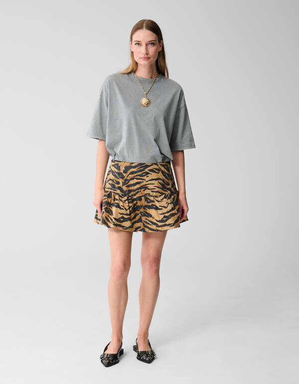 Tiger Minirock Braun SHOEBY WOMEN