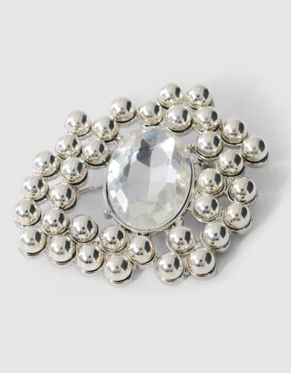 Klassische Brosche Silber SHOEBY ACCESSOIRES