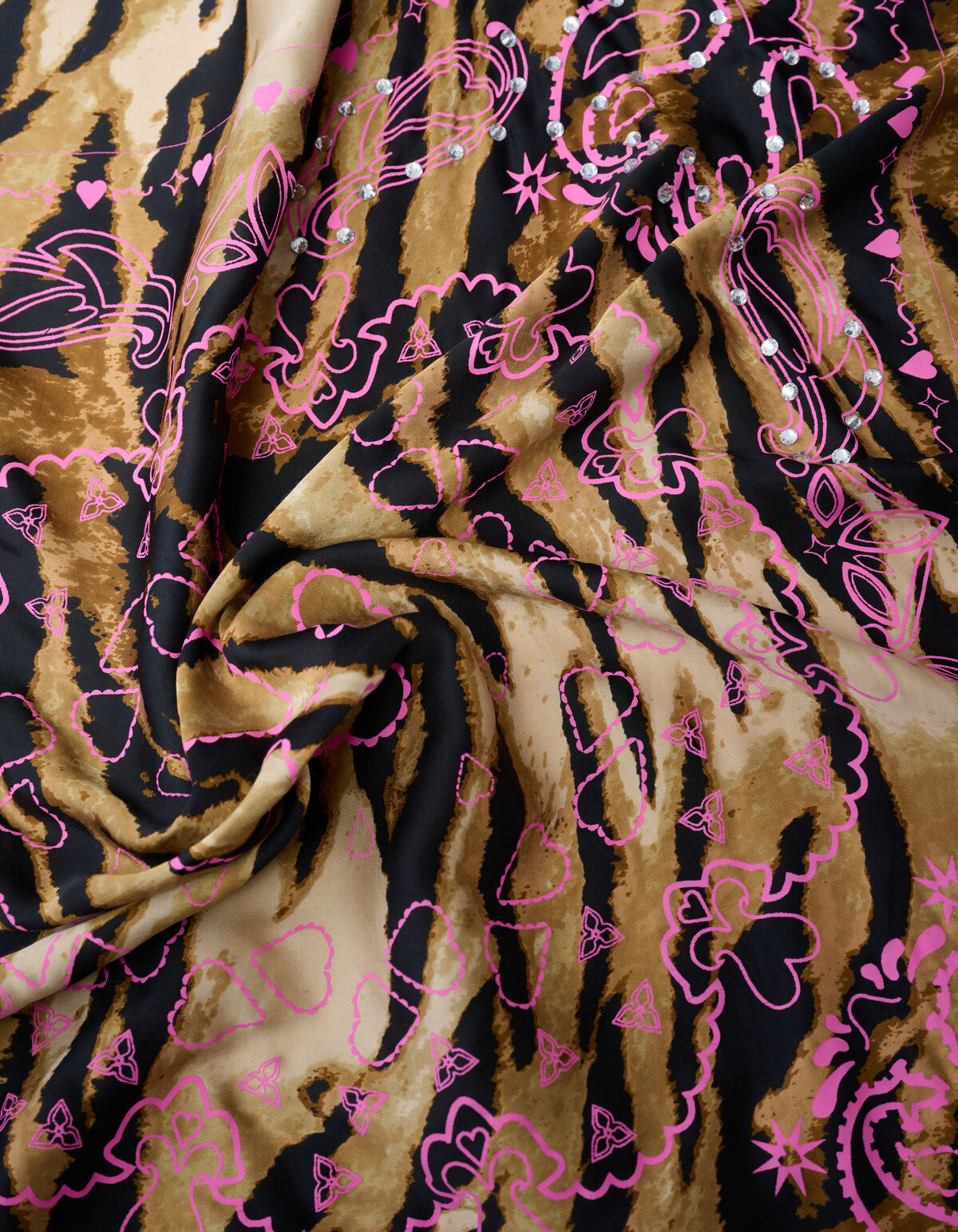 Strass Paisley Schal Braun SHOEBY ACCESSOIRES