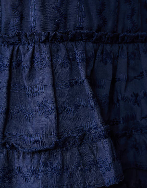 Bestickter Minirock Dunkelblau SHOEBY GIRLS