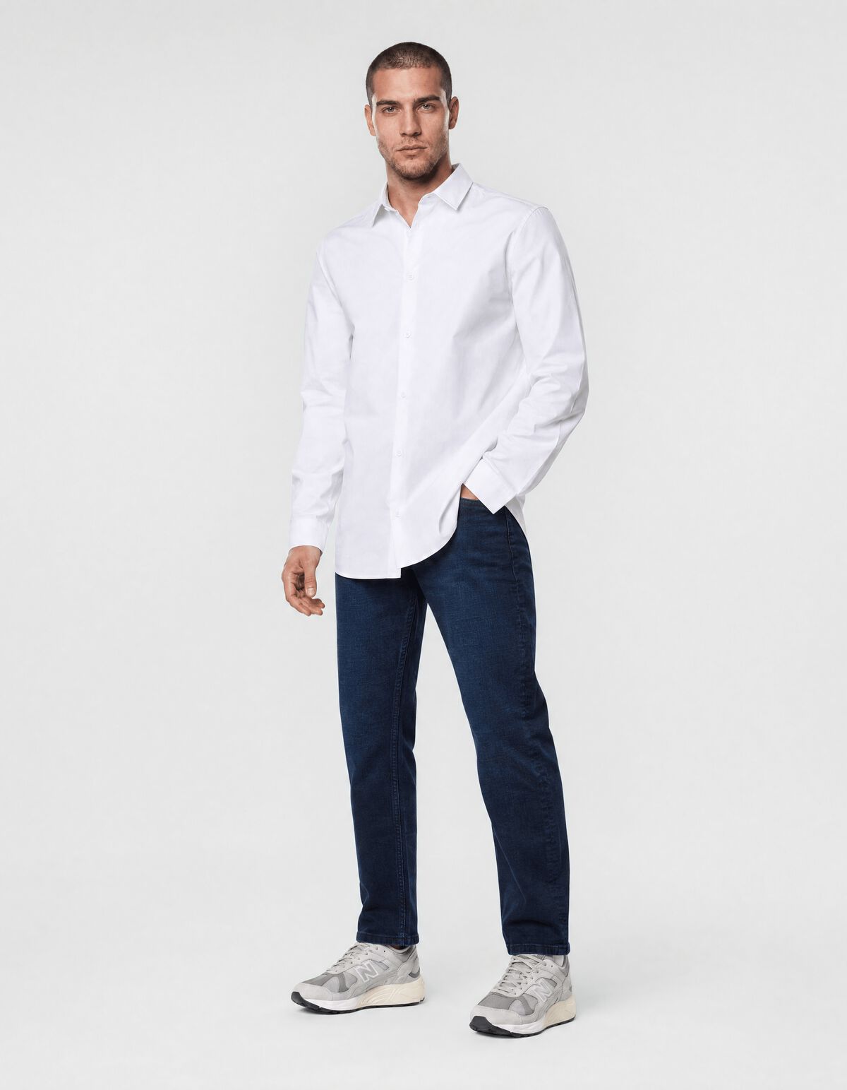 Basic Hemd Wei&szlig; SHOEBY MEN