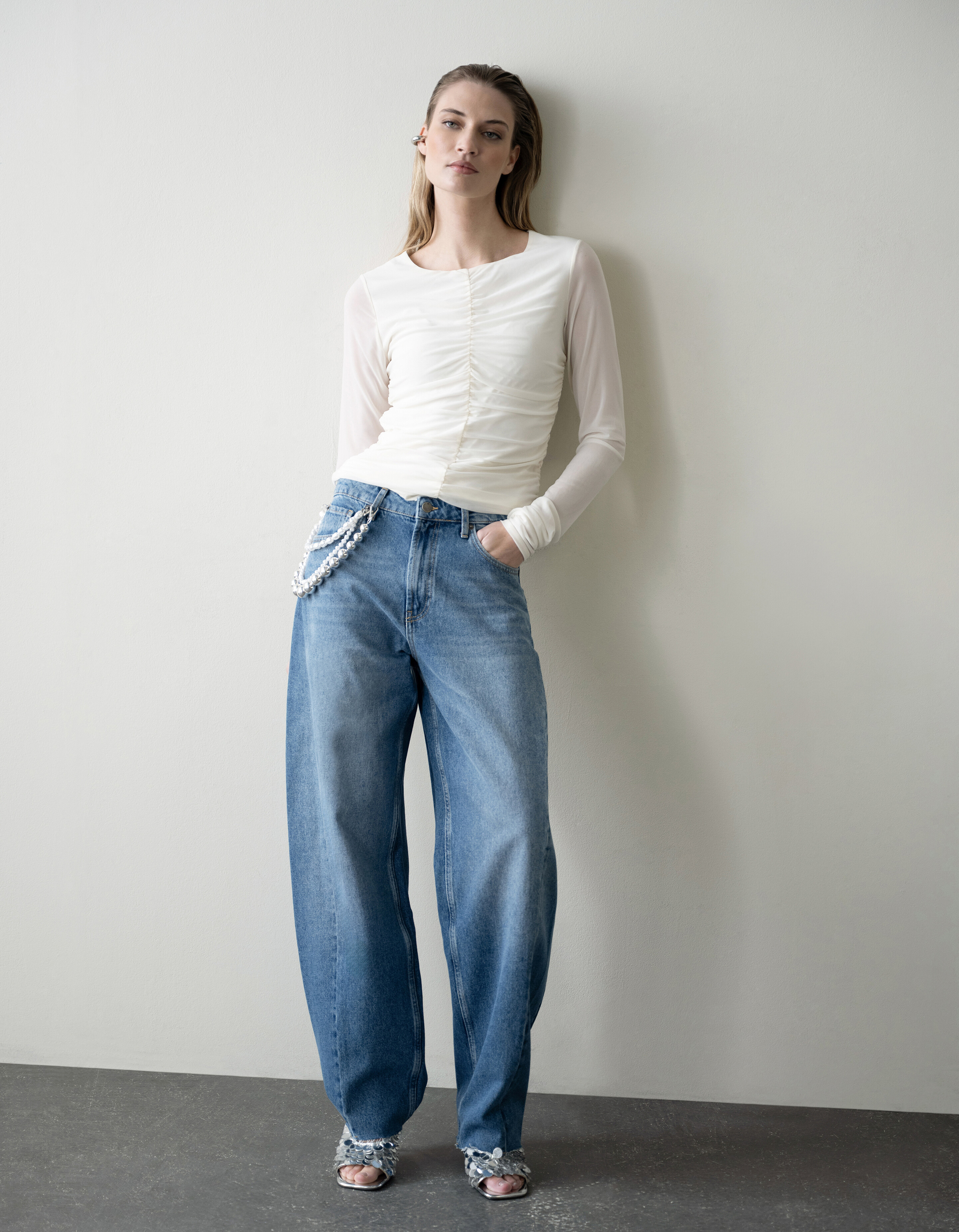 Barrel Fit Jeans Mediumstone SHOEBY WOMEN