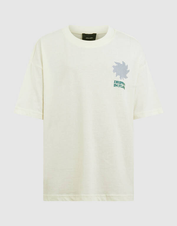 Flavor Artwork T-Shirt Off-White SHOEBY BOYS