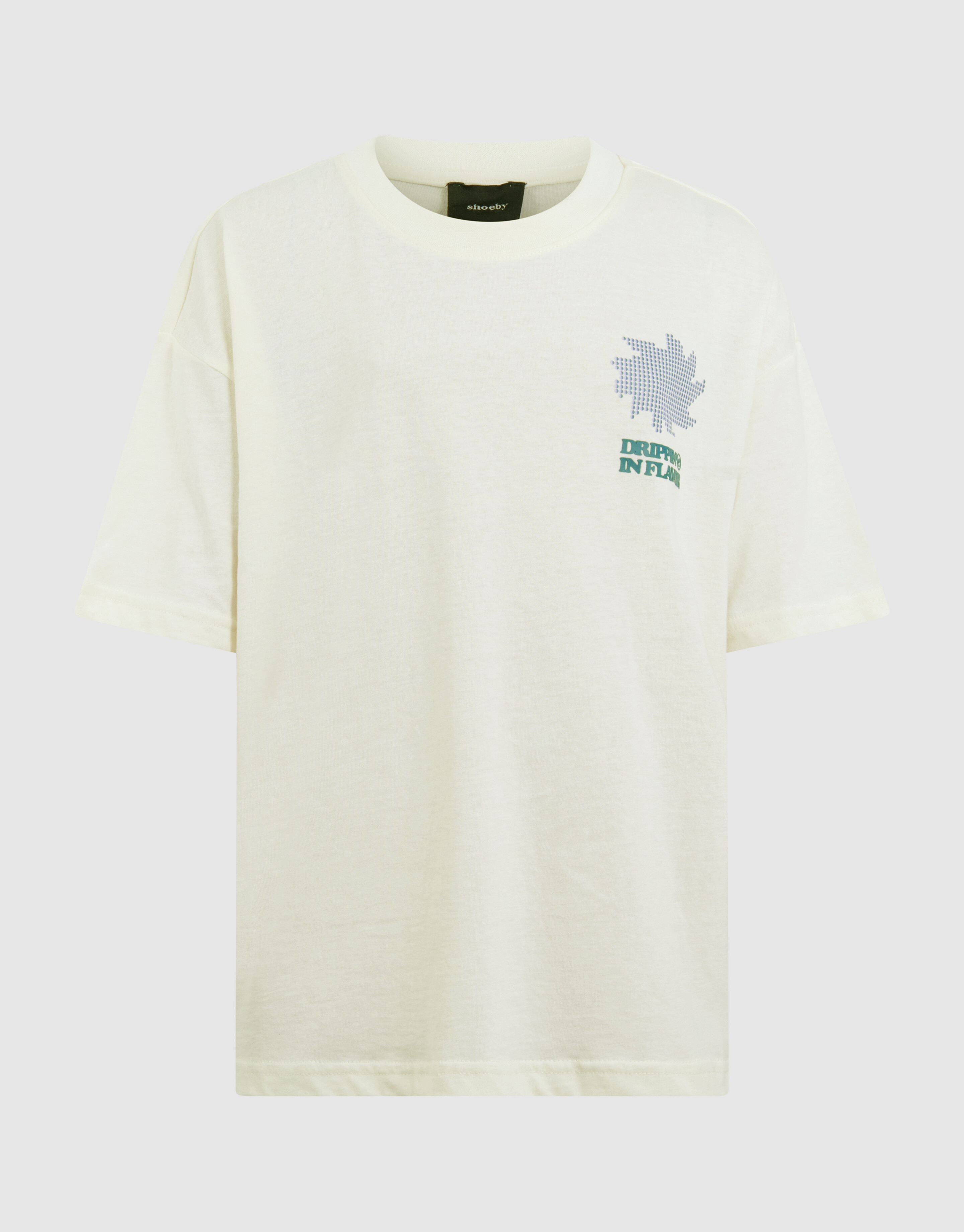 Flavor Artwork T-Shirt Off-White SHOEBY BOYS