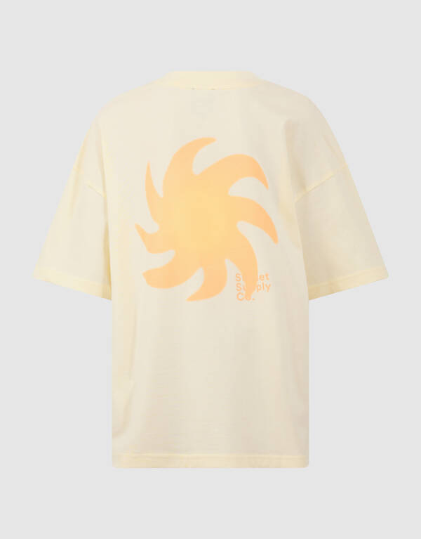 Sunset Artwork T-Shirt Hellgelb SHOEBY BOYS