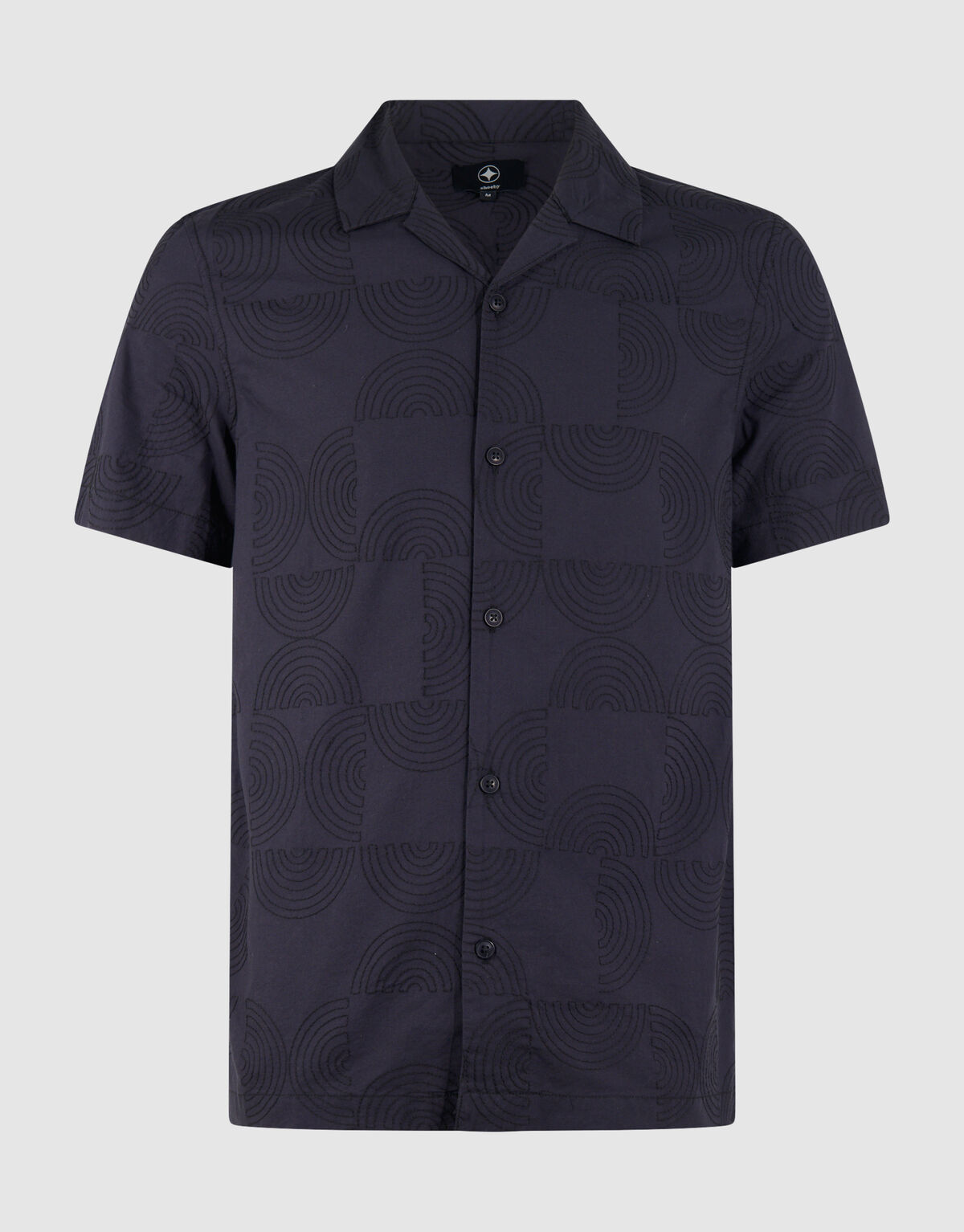 Mehrfach besticktes Hemd Dunkelgrau SHOEBY MEN