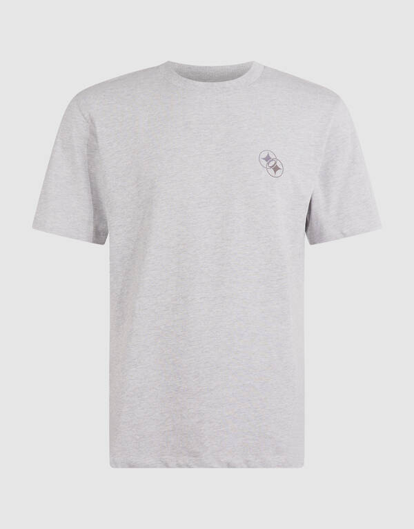 Diagonal-T-Shirt Hellgrau SHOEBY MEN