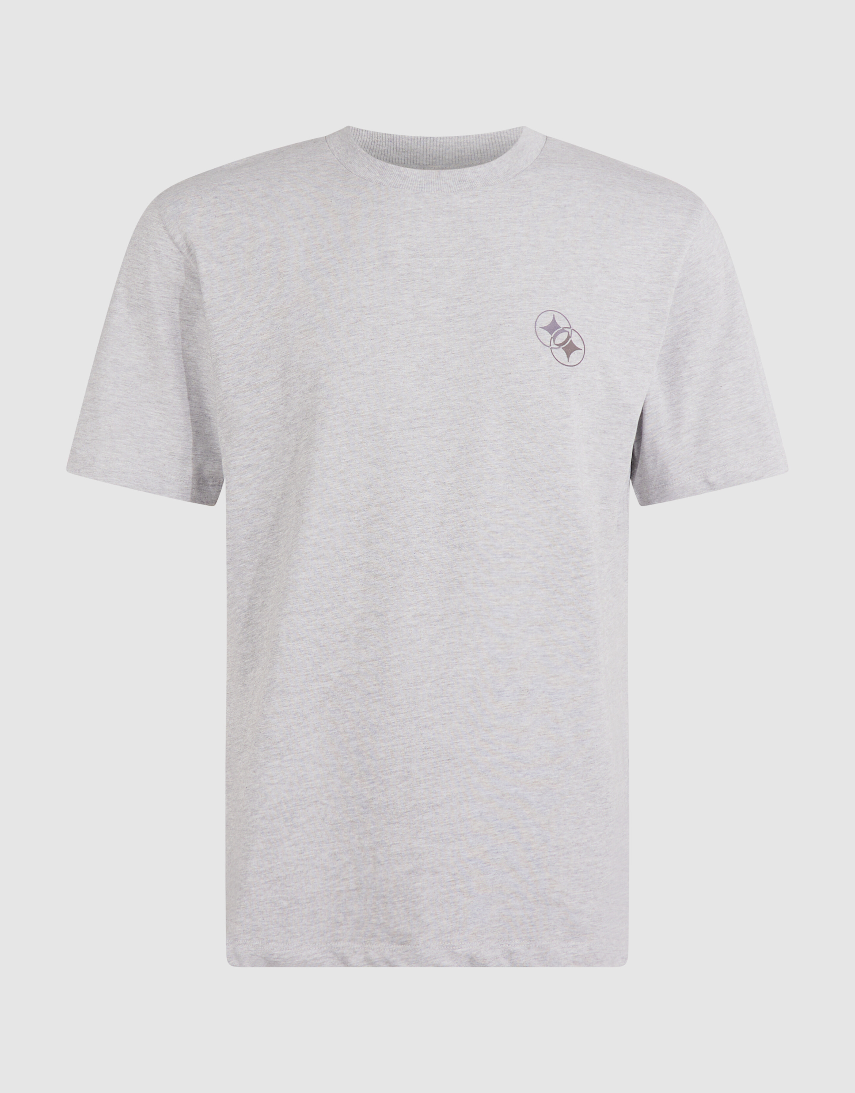 Diagonal-T-Shirt Hellgrau SHOEBY MEN