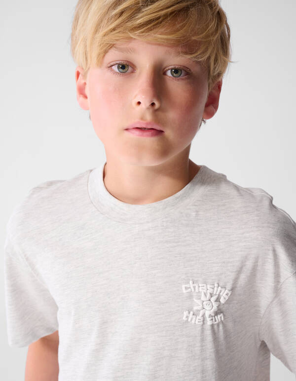 Chasing Artwork T-Shirt Hellgrau SHOEBY BOYS