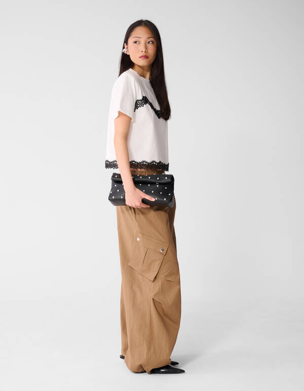 Folded Studs Tasche Schwarz SHOEBY ACCESSOIRES